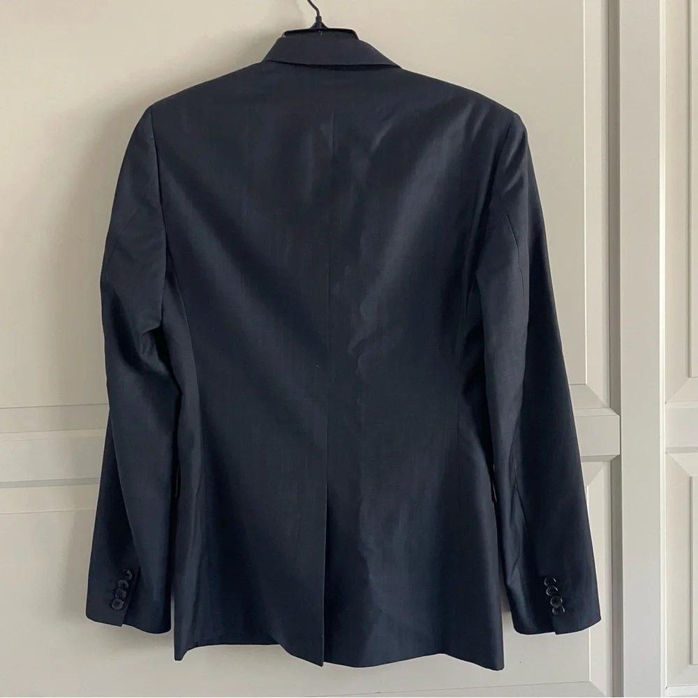 Theory Men's Dark Gray Single Breasted Blazer Regular Fit Suit Jacket 20371